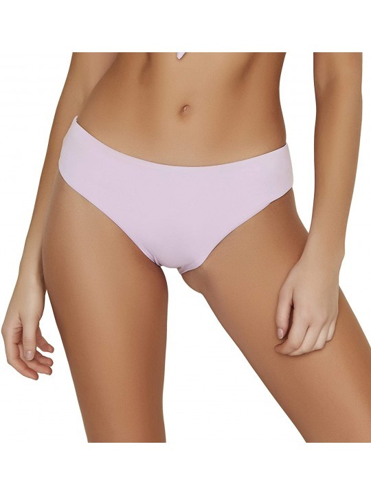 Bottoms Women's Seamless Moderate Coverage Seamless Bikini Bottom - Lilac - CR18SSAHG9Y $25.26