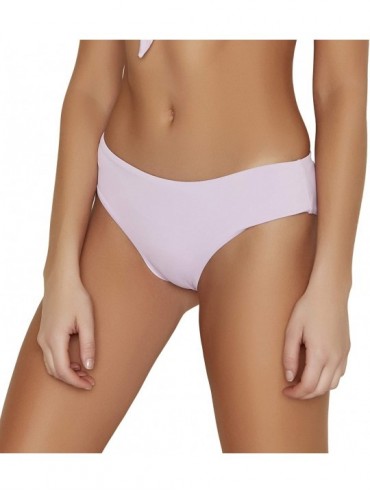 Bottoms Women's Seamless Moderate Coverage Seamless Bikini Bottom - Lilac - CR18SSAHG9Y $25.26