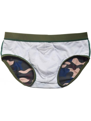 Briefs Mens Swimwear Briefs Camo Bikini Camouflage Swim Board Trunks Beach Shorts - 08 Army Green - C618KIHNU4G $9.70