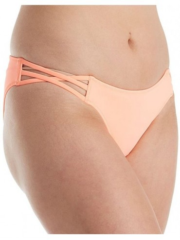 Bottoms Women's Swim Secret Cheeky Bikini Bottom - Peach Luster - CK12NZYG2A3 $32.92