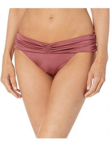 Bottoms Women's Front Rouched Hipster Bikini Swimsuit Bottom - Apricot Blush//Seduction - CS18Y6SLIOO $82.84