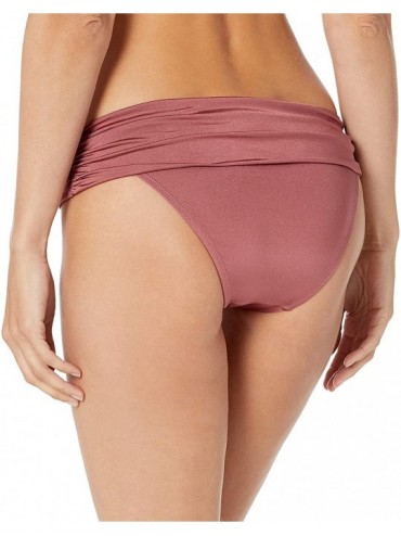 Bottoms Women's Front Rouched Hipster Bikini Swimsuit Bottom - Apricot Blush//Seduction - CS18Y6SLIOO $49.26