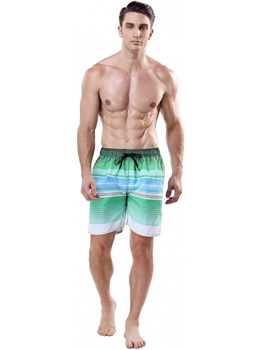 Trunks Men's Swim Trunks - Lime Green - CT186979QNT $22.03
