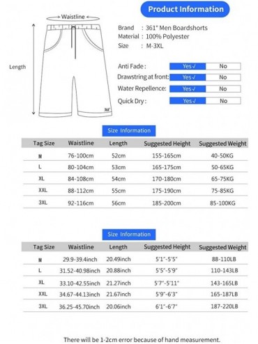Board Shorts Board Shorts for Men & Boys- Long Swim Trunks with Pocket- Quick Dry Beachwear - Green - CJ18SNW650W $25.52