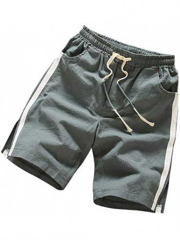 Board Shorts Men's Quick Dry Swim Trunks Side Stripe Bathing Suit Board Shorts with Mesh Lining Cargo Pockets Board Shorts - ...