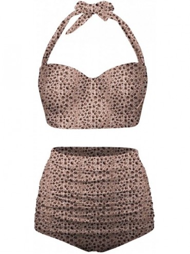 Racing Womens Cute Animal Skin Print Leopard Bikini Push up Two Piece Swimsuits - Multicolored-3 - C4196OSI0U6 $66.79