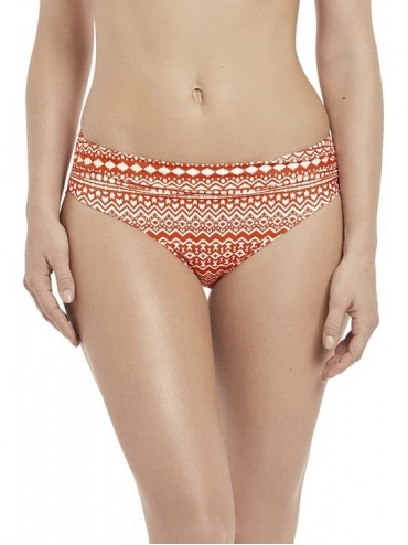 Bottoms Sidari Mid-Rise Bikini Bottom - Grenadine - CA188K7Y885 $83.14