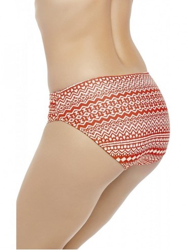 Bottoms Sidari Mid-Rise Bikini Bottom - Grenadine - CA188K7Y885 $33.47