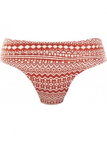 Bottoms Sidari Mid-Rise Bikini Bottom - Grenadine - CA188K7Y885 $33.47