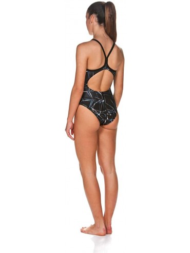 One-Pieces Womens Water Light Drop Back MaxLife One Piece Swimsuit - Black - CA18I4S0C30 $27.24