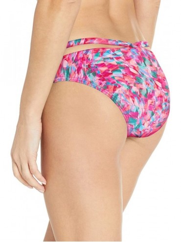 Bottoms Women's Stella Strappy Hipster Bikini Bottom Swimsuit - Kaleidoscope - CI18GWMIC4S $38.17