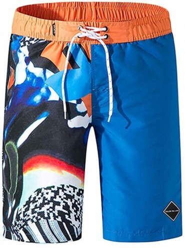 Board Shorts Men's Swim Trunks Quick Dry Board Shorts Swimming Shorts with Pockets Polyester Beach Bathing Suits Swimwear - B...