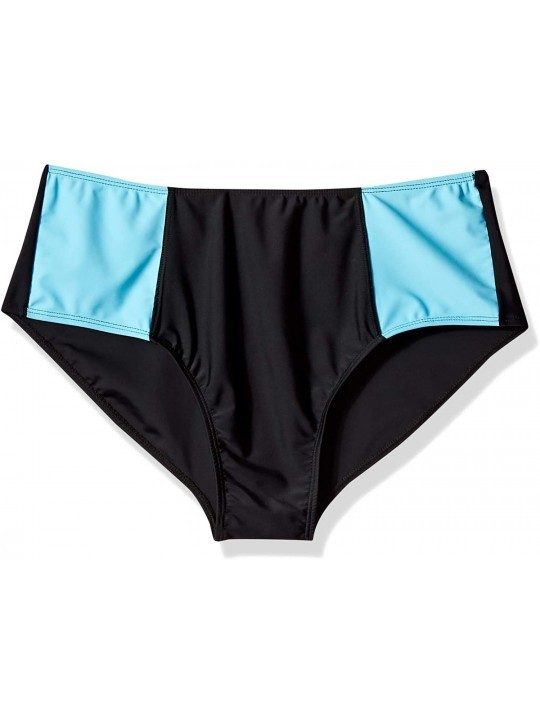 Tankinis Women's Swim Bottom Sport Color Block - Sky Blue - C418DQI7IDA $10.28