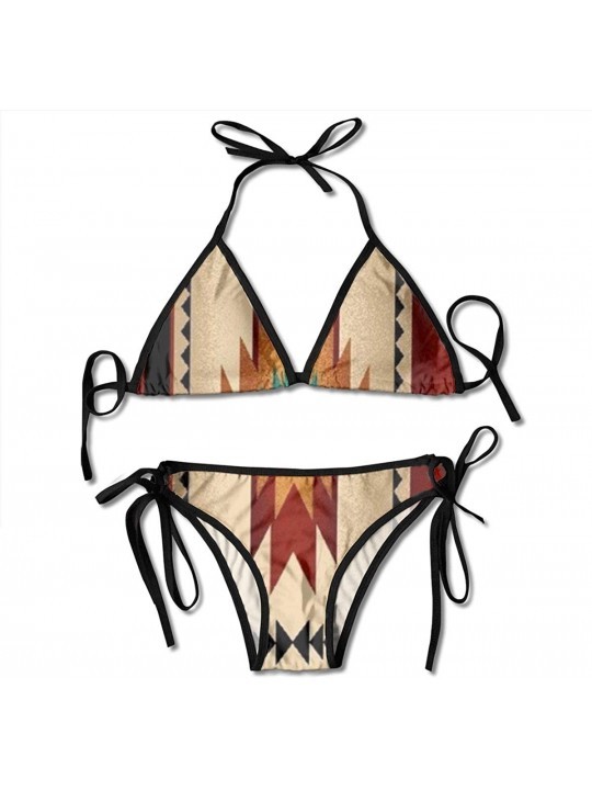 Sets Women's Bikini Sets Sexy Bikini Funny 3D Print Two Piece Swimsuit Bottom Bra Set - Color 16 - CR199H2M7L2 $26.72