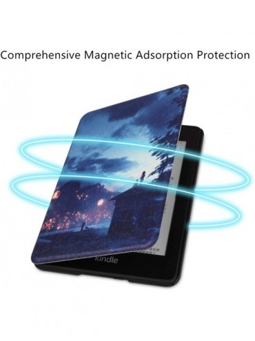 Sets Case Kindle Paperwhite 1 2 3 PU Plastic 360° Protective Flip Automatic Wake Up or Sleep Geometric Magnetic Cover 6 8 - C...