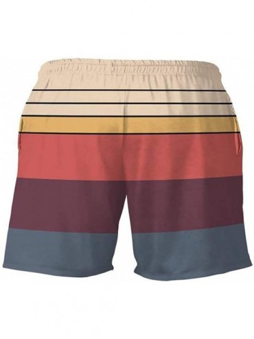 Board Shorts Summer Men's Beachwear Shorts Drawstring Printed Boardshorts Work Surf Swimming Casual Trouser Pants - Orange 7 ...