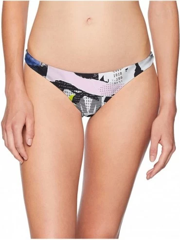 Bottoms Women's Skimpy Hipster Bikini Swimsuit Bottom - White//News Flash - C618K20ONLN $33.16