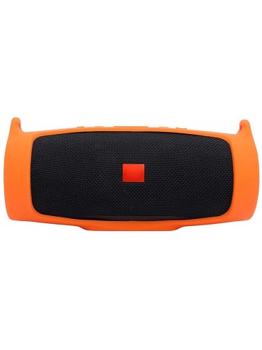 Tankinis Portable Carry Sleeve Silicone Case Cover Carabiner Compatible with JBL Charge 4 Speaker Shell - Orange - CE19467L6D...