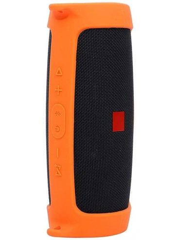 Tankinis Portable Carry Sleeve Silicone Case Cover Carabiner Compatible with JBL Charge 4 Speaker Shell - Orange - CE19467L6D...