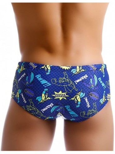 Briefs Sexy Men Swimwear Classic Cut Surf Board Boxer Trunks Swim Briefs Bikini - CN12NV4HABG $30.35