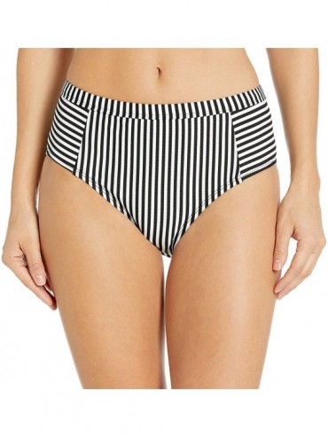 Sets Women's High Waist Swimsuit Bikini Bottom - Line Black - C618Y8LWN85 $81.44