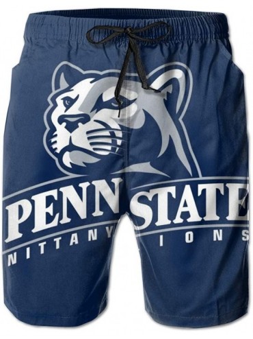 Board Shorts Men's Quick Dry Swim Shorts with Mesh Lining Swimwear Bathing Suits Leisure Shorts - Penn State Nittany Lions-2 ...