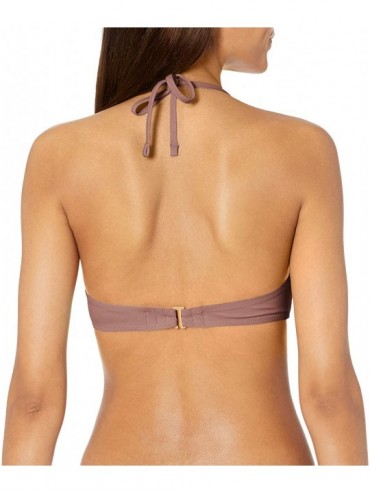 Tops Women's Swim Secret Halter Bikini Top - Latte - CX18395AZOS $23.95