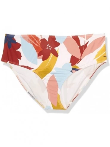 Bottoms Women's Mid Rise Bikini Bottom - Lush Jungle - C9195LZ8QQ7 $29.11