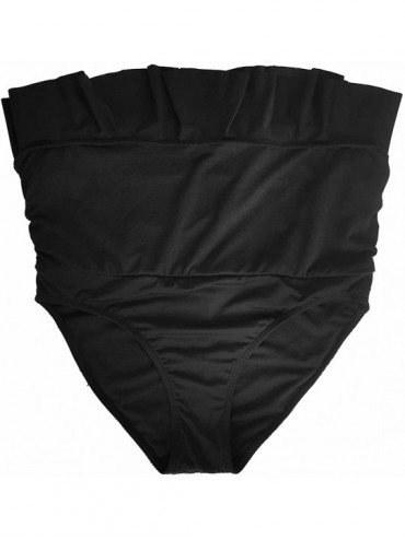Tankinis Women Summer Swimwear Tummy Tuk Swim Bottom Shorts - Black-1 - CQ18EUYRAD6 $15.68