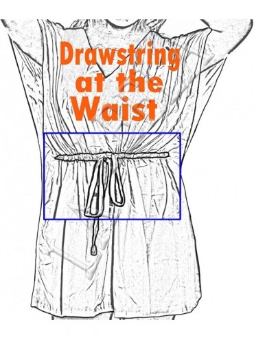 Cover-Ups Women's Mini Swimsuit Bathing Suit Cover Ups for Swimwear Drawstring B - Summer Green_p438 - CN12E5QU40H $13.67