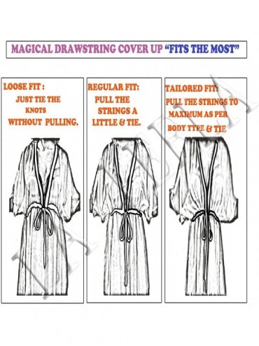 Cover-Ups Women's Bikini Beachwear Bathing Suit Beach Cover Ups Hand Tie Dye - Blue_j384 - CX12DTLQHQ9 $24.29
