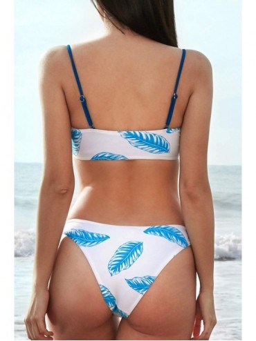 Sets Women's Floral Bikini Swimsuit Adjustable Shoulder Straps Reversible Sets - CH194MGG92L $27.37