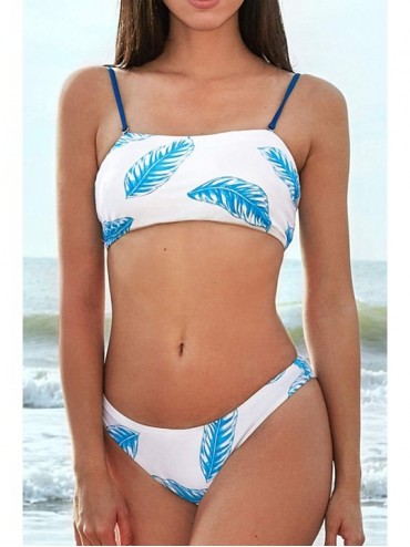 Sets Women's Floral Bikini Swimsuit Adjustable Shoulder Straps Reversible Sets - CH194MGG92L $27.37