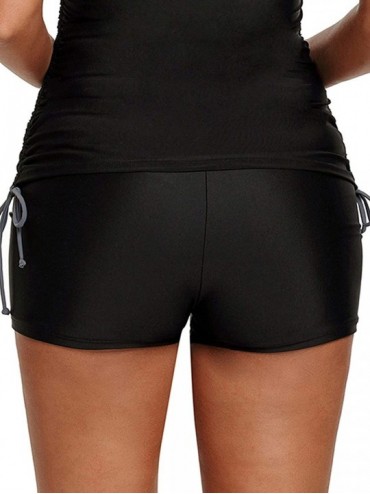 Board Shorts Women Swimsuit Shorts Tankini Swim Briefs Side Split Plus Size Bottom Boardshort Summer Beach Swimwear Trunks - ...