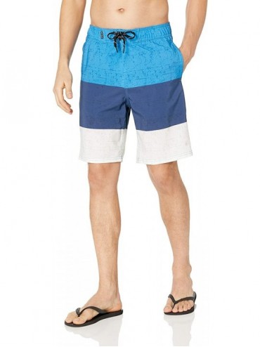 Trunks Men's Hydro Series Hybrid Swim Shorts - Blue Hybrid - CC18NXH00U3 $58.83