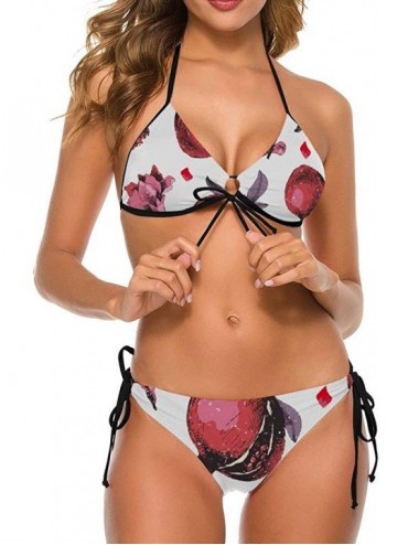 Sets Watercolor Lavender Women's Sexy Bikini Set Swimsuit Two Pieces Push Up Bra Bathing Suits - Style18 - CJ1905QM72N $41.41