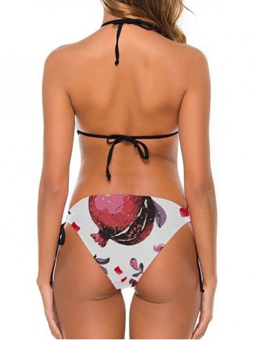 Sets Watercolor Lavender Women's Sexy Bikini Set Swimsuit Two Pieces Push Up Bra Bathing Suits - Style18 - CJ1905QM72N $24.20