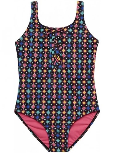 Bottoms Swimwear for Girls | Bikini | Tankini | Rash Guard |Swimsuit for Summer Fun - Lace Front Geo Swimsuit - CN190HYM0GH $...