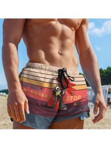 Trunks Men's Summer Holiday Drawstring Shorts Casual Cock Printed Beach Pants Swim Trunks-Look at My Pecker-Look at IT - J-wh...