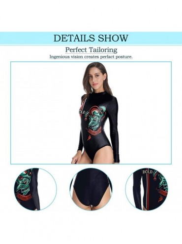 One-Pieces Color of Frankenstein-Women One Piece Swimsuit Swimwear for Surfing S - Multi 32 - CW1992S27Z9 $39.05