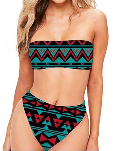 Sets Women's Sexy Bikini Swimsuit Tropical Floral Print Swimwear - Z7 - CC18RMXZEL4 $41.24