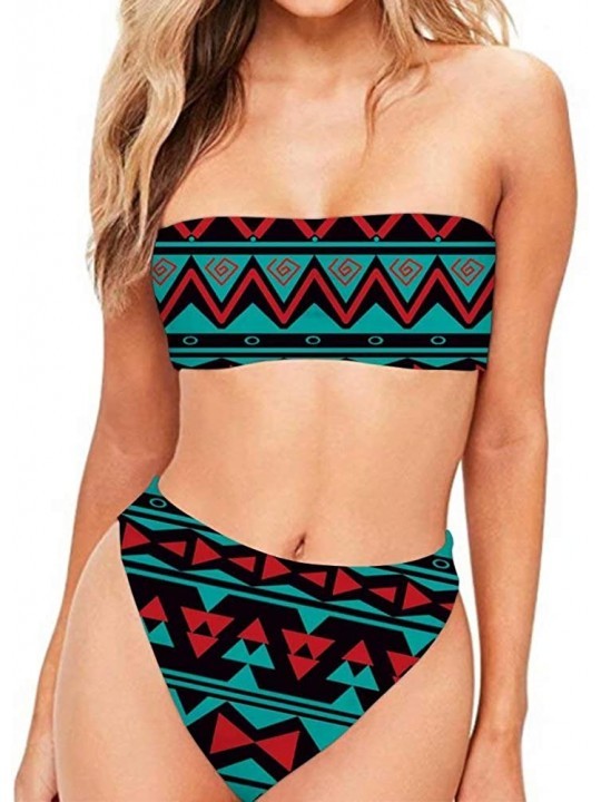 Sets Women's Sexy Bikini Swimsuit Tropical Floral Print Swimwear - Z7 - CC18RMXZEL4 $16.50