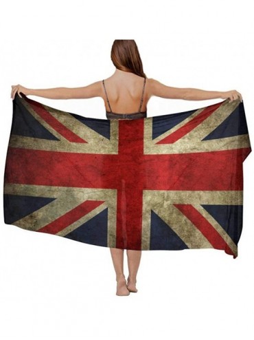 Cover-Ups Women Chiffon Scarf Summer Beach Wrap Skirt Swimwear Bikini Cover-up - Vintage Uk British Flag - C6190HK5R93 $43.14