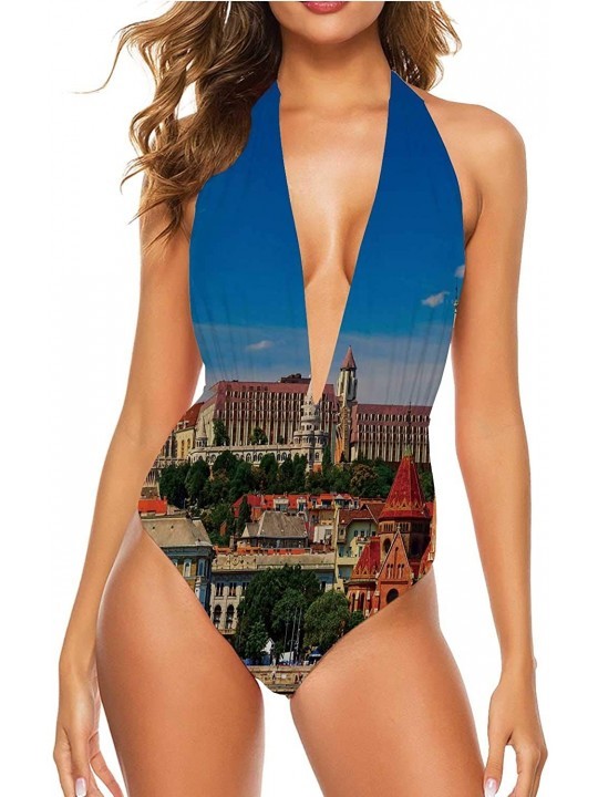 Sets Coast of Maine in Autumn-Womens Bathing Suit Women Bikini S - Color 15 - CL190O7QLDK $40.39
