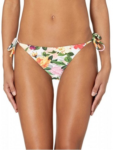 Bottoms Women's California Dreamin' Tie Side Bikini Bottom Swimsuit - Rose Garden - C118GWHN8LZ $59.90