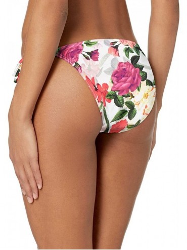 Bottoms Women's California Dreamin' Tie Side Bikini Bottom Swimsuit - Rose Garden - C118GWHN8LZ $69.35
