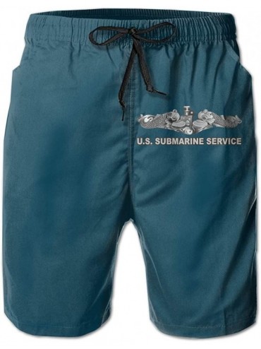 Board Shorts U.S. Submarine Service 3D Print Men's Beach Shorts Swim Trunks Workout Shorts Summer Shorts - White - CU18TUUE0E...