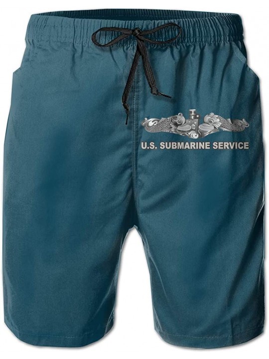 Board Shorts U.S. Submarine Service 3D Print Men's Beach Shorts Swim Trunks Workout Shorts Summer Shorts - White - CU18TUUE0E...