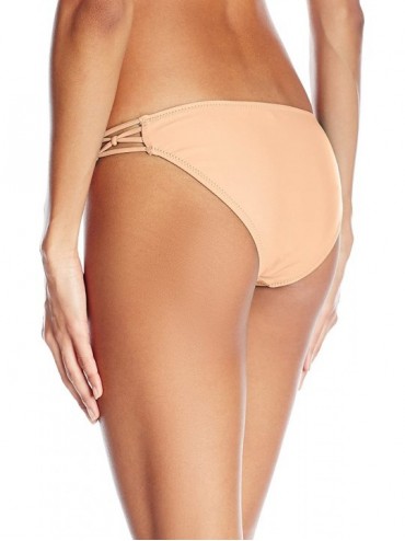 Bottoms Women's Simply Solid Full Bikini Bottom - Pale Peach - C0182Q0T829 $34.37