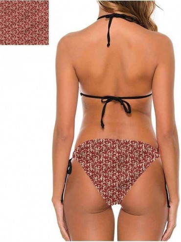 Bottoms Bikini Set Swimsuits Bikini Swimsuit Beachwear Ancient Baroque Crown - Multi 14 - C8190EZ3EST $40.74